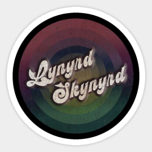 retro vintage circle Lynyrd Skynyrd Sticker